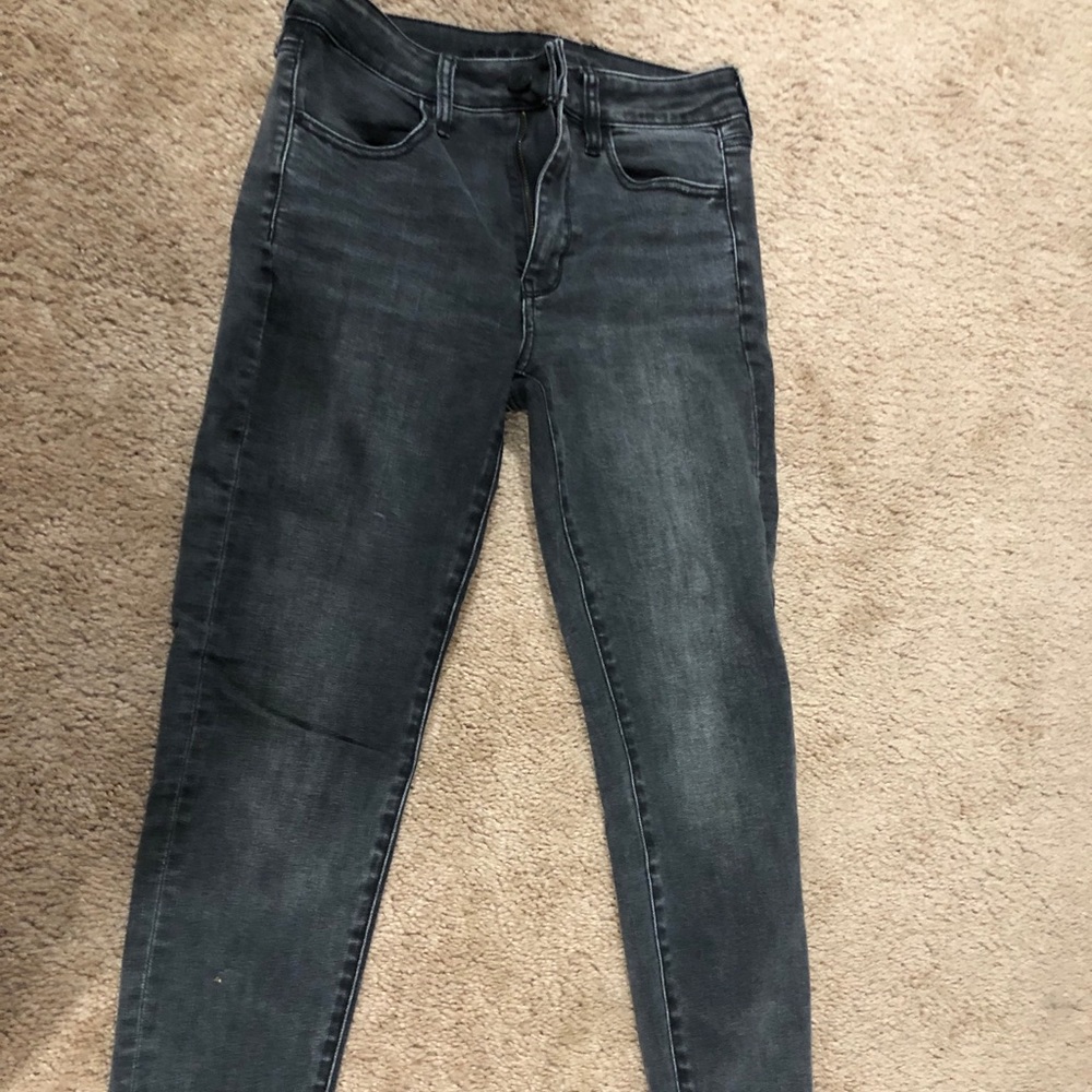 Black Washed Out Jeggings